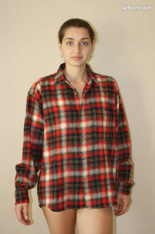 Chemise Bucheron Rouge Chemise A Carreau Noir Et Rouge 1DC Chemise