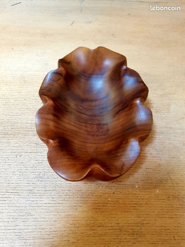 Coupe sculptee en teckde forme libre des années 60 (image 3)