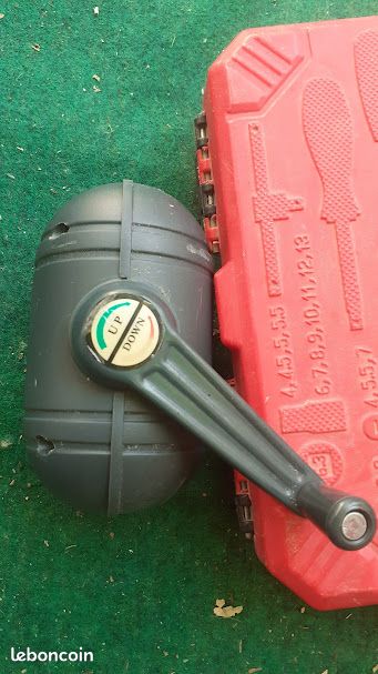 HEIBTENY Manivelle De Parapluie D'extérieur - Mécanisme D'inclinaison De Rechange En Acier Inoxydable Avec Corde - Manivelle De Contrôle Pour Parasol Extérieur - Pour Cours, Jardins, Hôtels