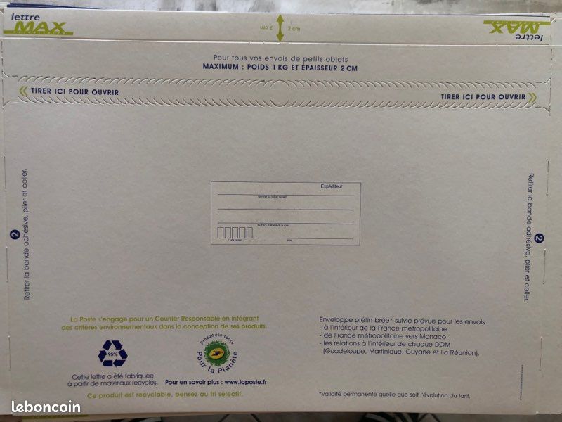 Enveloppes pré timbrée suivie (image 2)