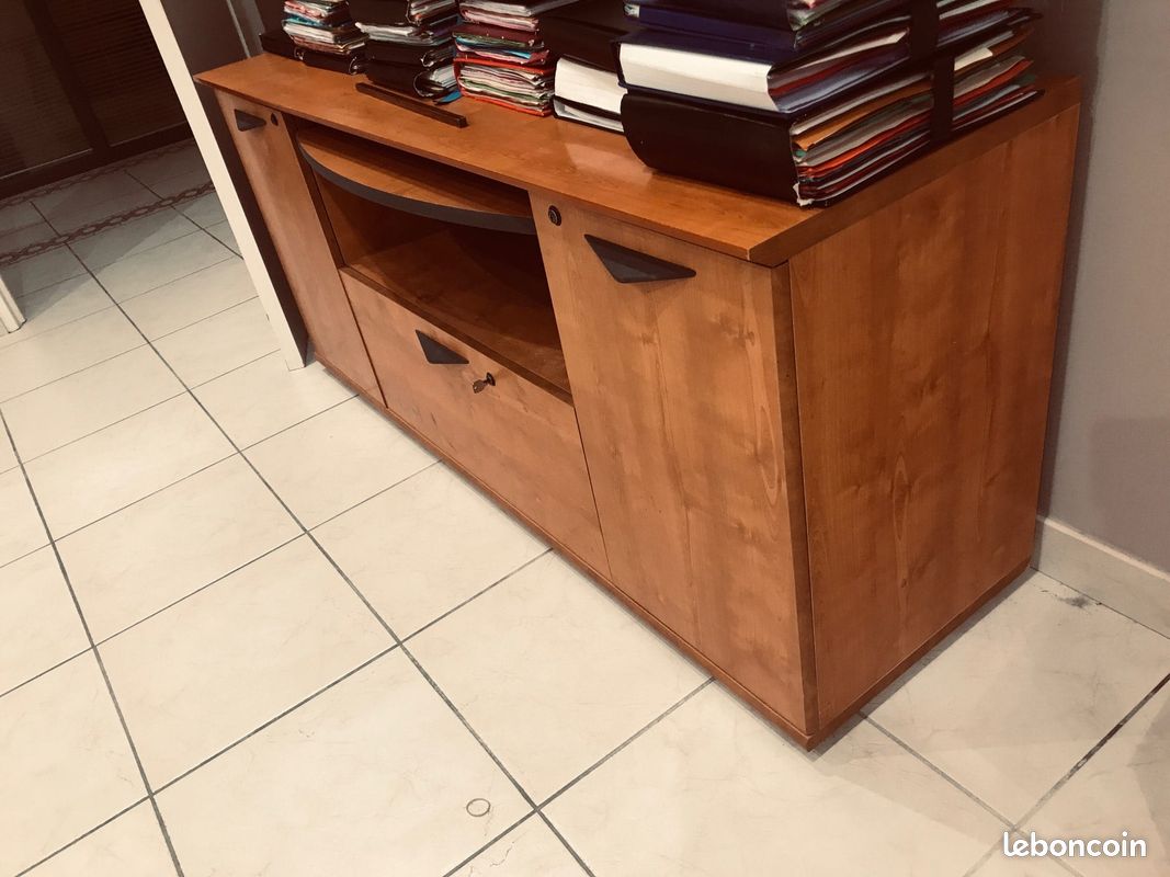 Meuble bas avec tablette bureau d’appoint (image 3)