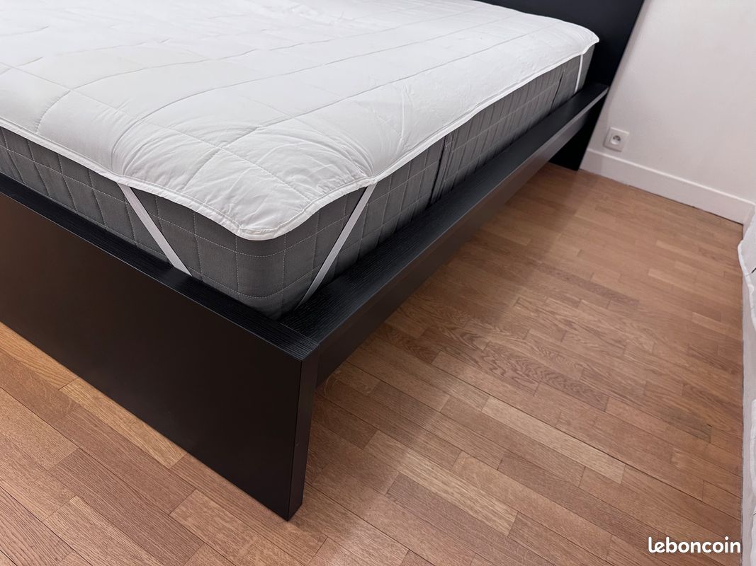 Ensemble cadre de lit MALM + matelas VESTERÖY (140x200 cm) (image 5)