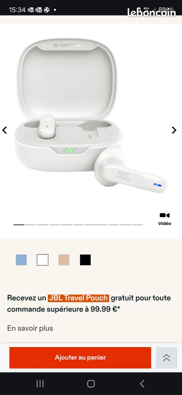 Écouteur jbl wave flex (image 1)