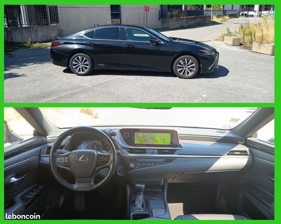LEXUS ES 300h HYBRIDEH essence 2.5 l - 218 ch BUSINESS toit ouvrant - 06/2021 – 254 935 km - TVA récupérable - 1ère main – VO 429 (image 9)