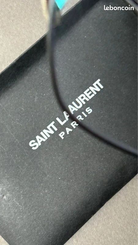 Saint Laurent SL 491 004 Black Metal Optical Glasses – Made in Italy (Original) (image 7)