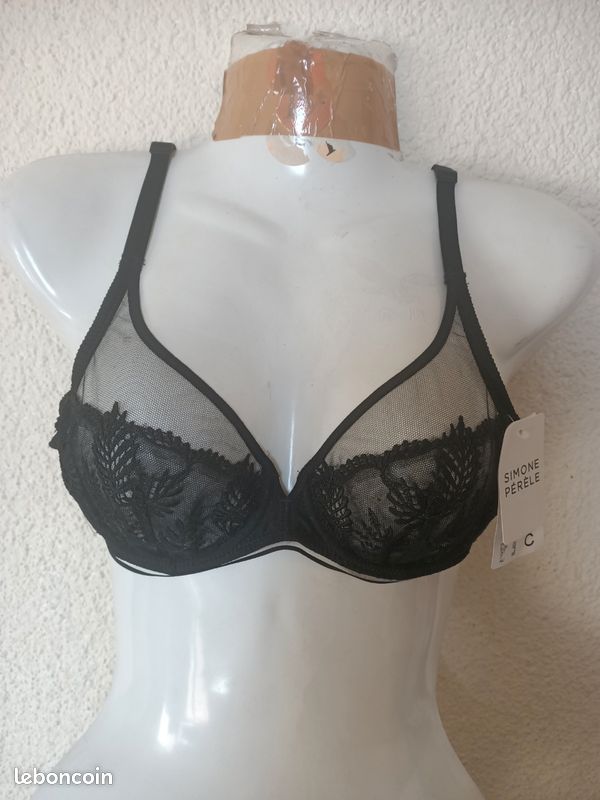 Soutien-Gorge Dentelle Noir Simone Pérèle Taille 85B - Neuf Avec Étiquettes, Matière Douce