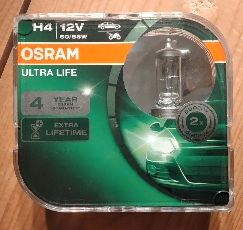 Ampoules H4 Osram Ultra life - Équipement auto