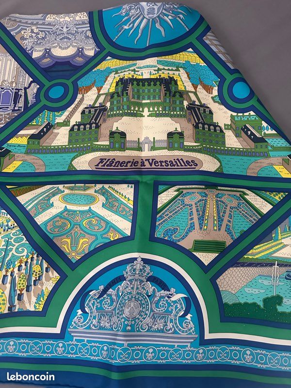 Foulard Hermes 90x90 Flânerie à Versailles (image 4)