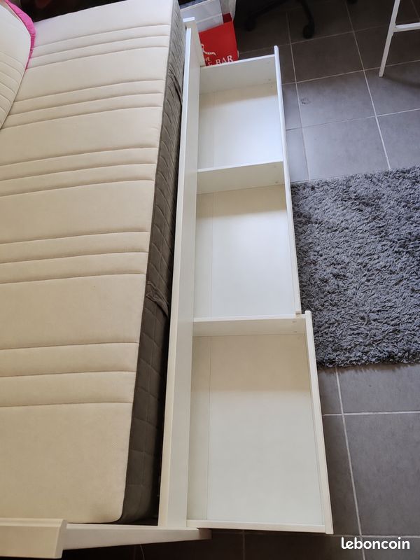 Lit simple 90x200 IKEA (image 3)