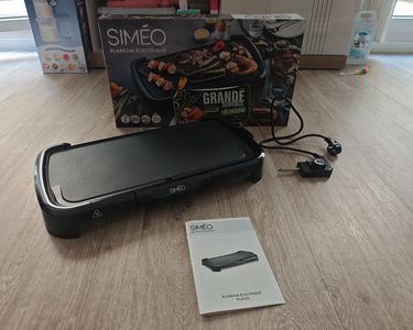 Simeo - plancha électrique effet pierre 2200w 59x34cm - cv502 TU