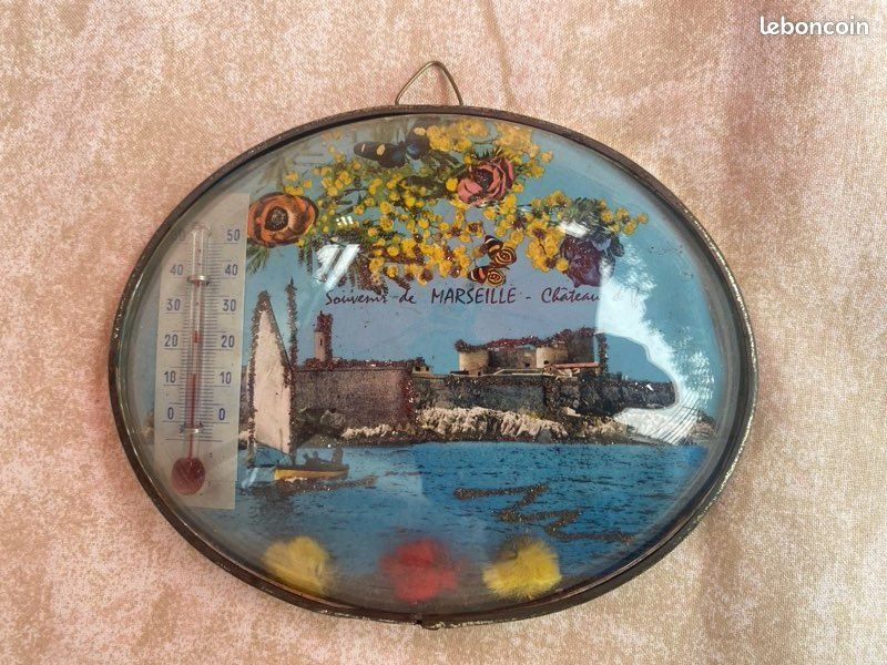 Thermomètre mural vintage Marseille (image 1)