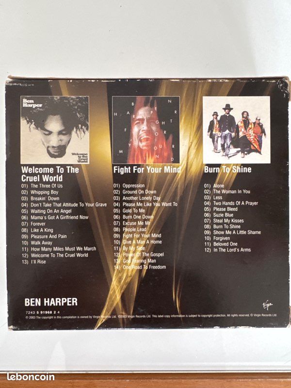 Coffret 3CD Ben Harper (image 2)