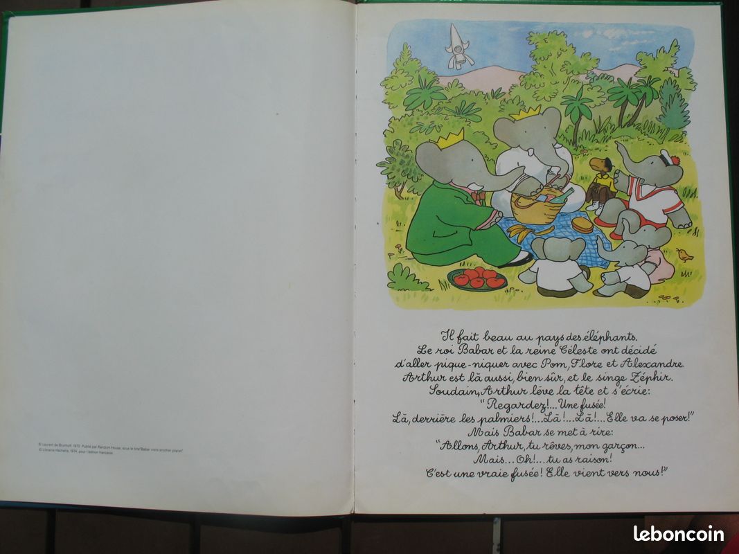 BABAR dans l'ile aux oiseaux --- BABAR et la planete molle ---- GRANDS ALBUMS HACHETTE (image 13)