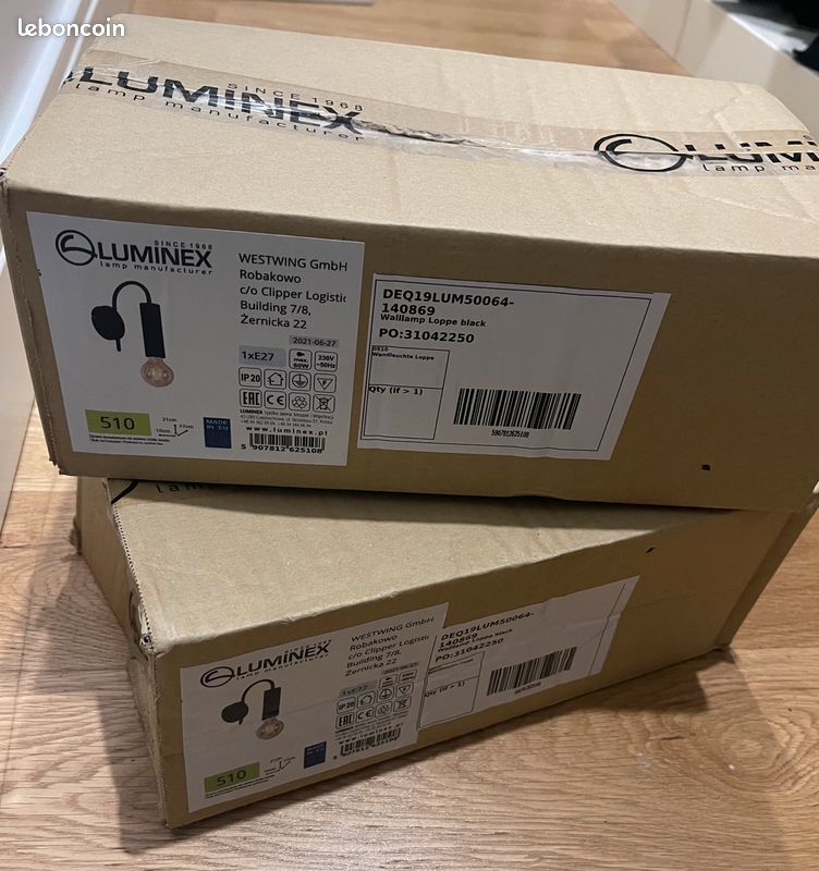 2 Lampes Luminex modernes - Neuves, jamais utilisées (image 2)