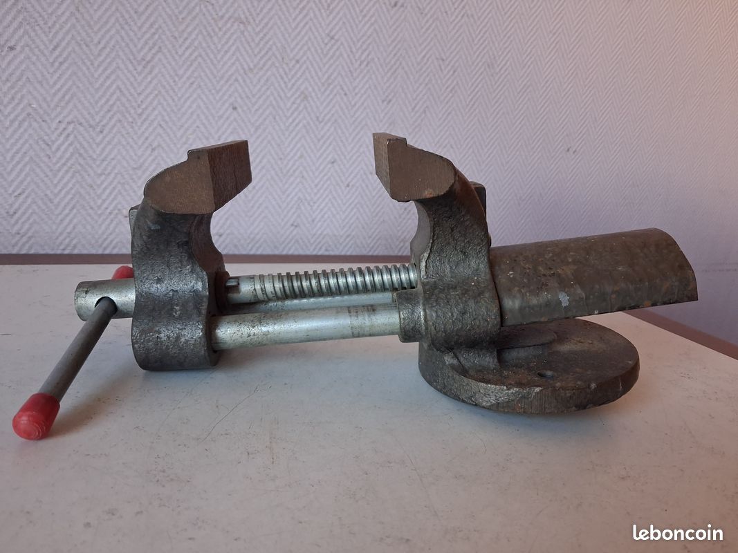 Ancien étau à Main En Acier – Outillage Vintage France, Bon état D'origine