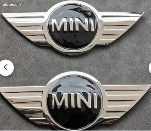 2 Logos pour Mini Cooper Chrome R55 R56 R60 R61 NEUF - Équipement auto