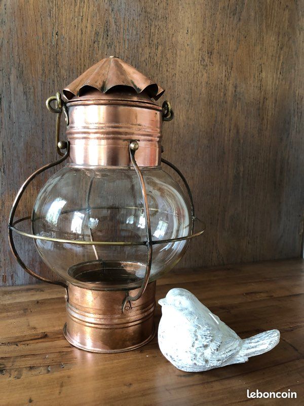 Lampe ancienne d’inspiration marine (image 3)