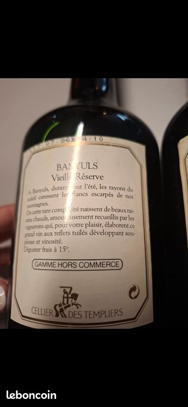 2 bouteilles BANYULS vielles reserve (image 2)