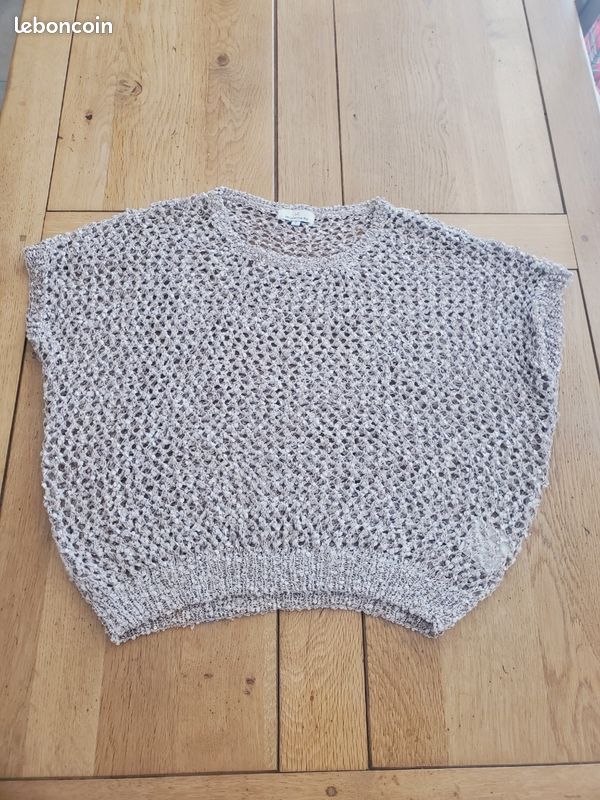 Pull à Paillettes Jacqueline Riu Bleu Ciel - Taille 1 Femme | Occasion Très Bon état