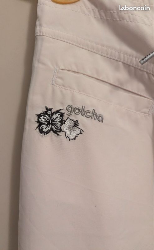 Pantalon large blanc cassé pour femme Gotcha T40 tbe,quasi neuf (image 4)