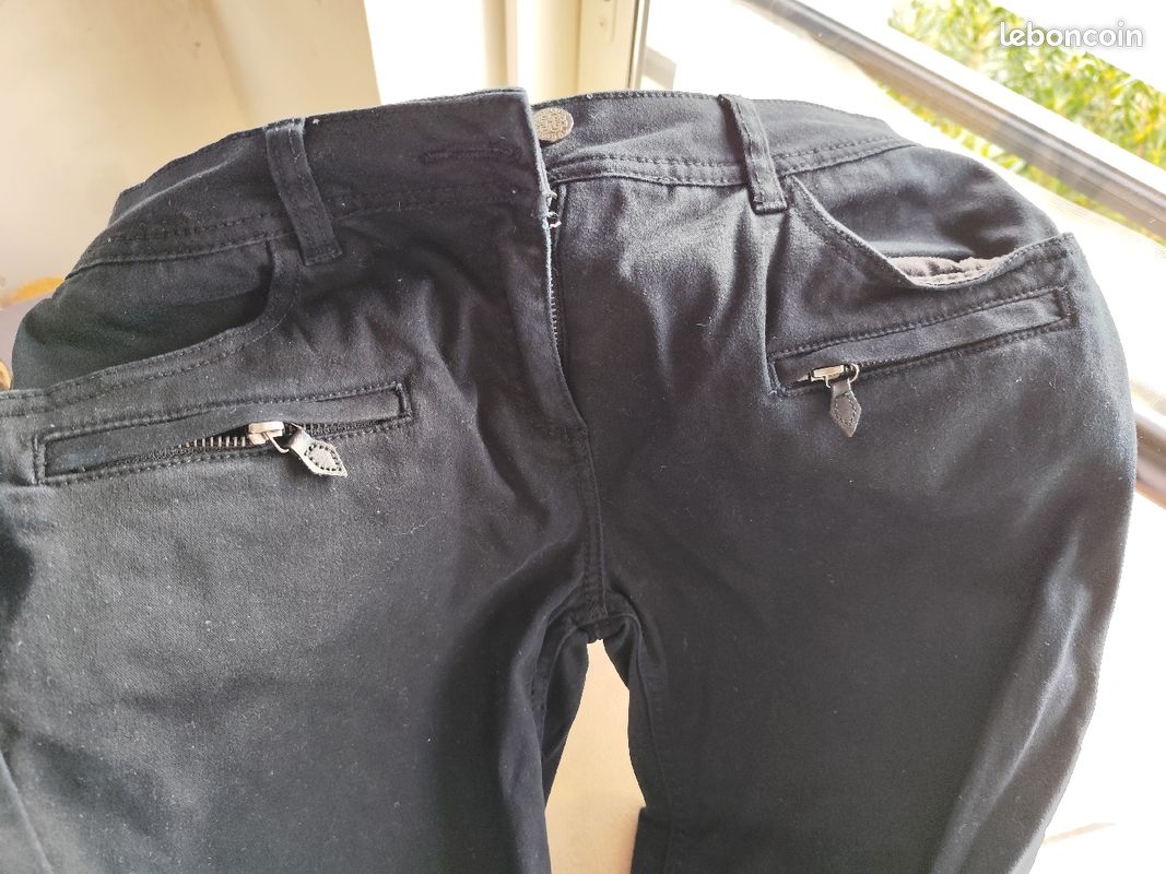 Pantalon femme hiver coton gratté skinny 40/42 Patrice Breal (image 3)