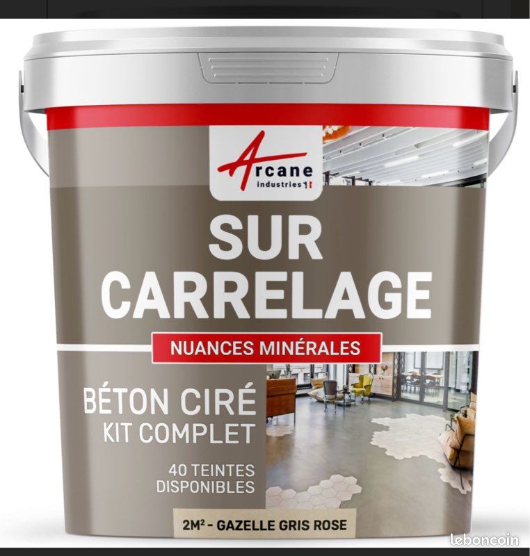 Kit béton ciré sur carrelage (image 1)
