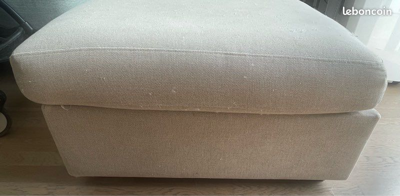 Pouf La Redoute couleur beige (image 2)