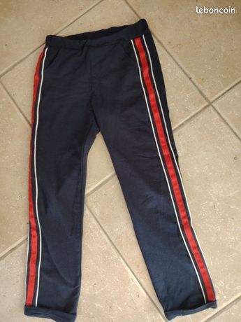 Pantalon Fille Mayoral Taille 7 Ans – Bleu En Viscose – Très Bon état D'occasion