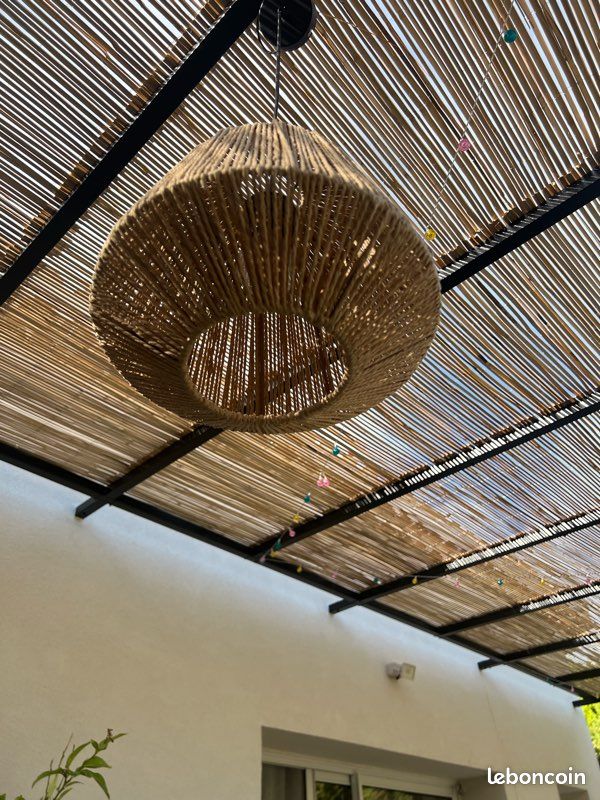 Lampe suspension en corde tissée (image 12)