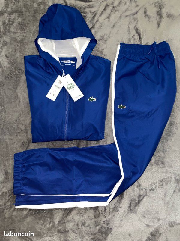 Ensemble de survêtement Lacoste Bleu Neuf Taille L Vêtements