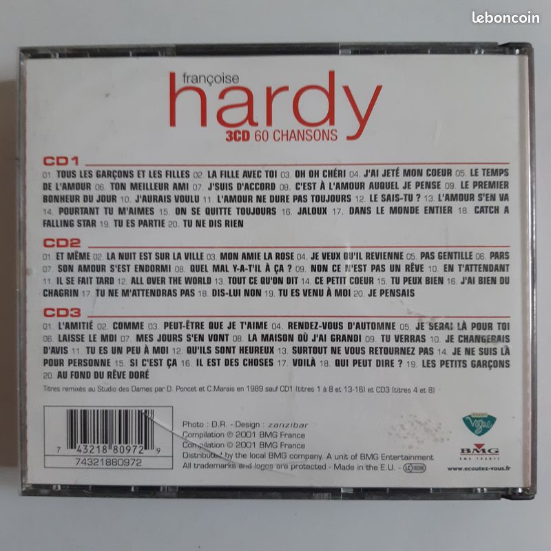 Françoise Hardy – 60 Chansons - 3 x CD (image 4)