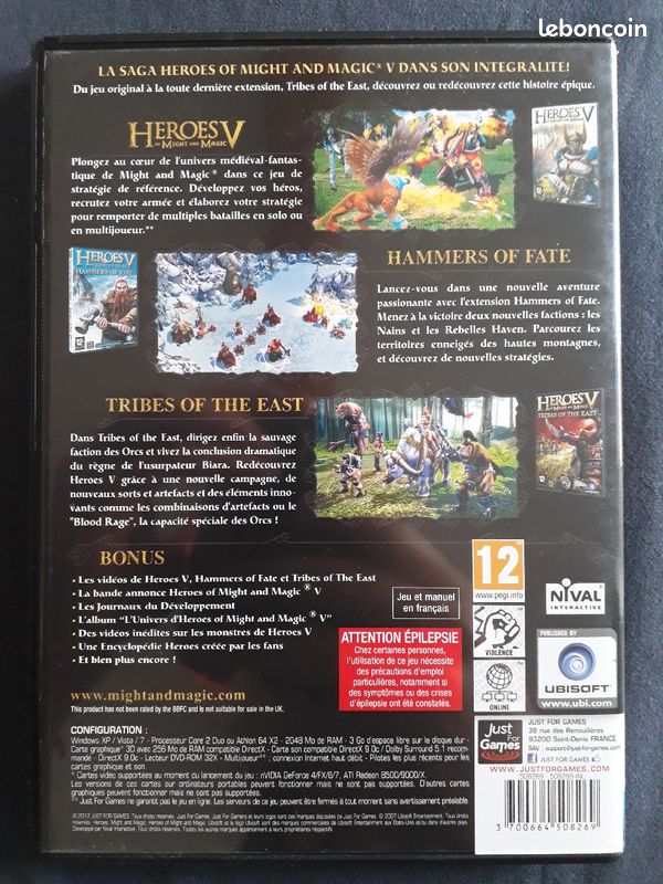Jeu PC Heroes V - of Might and Magic Gold edition (image 2)