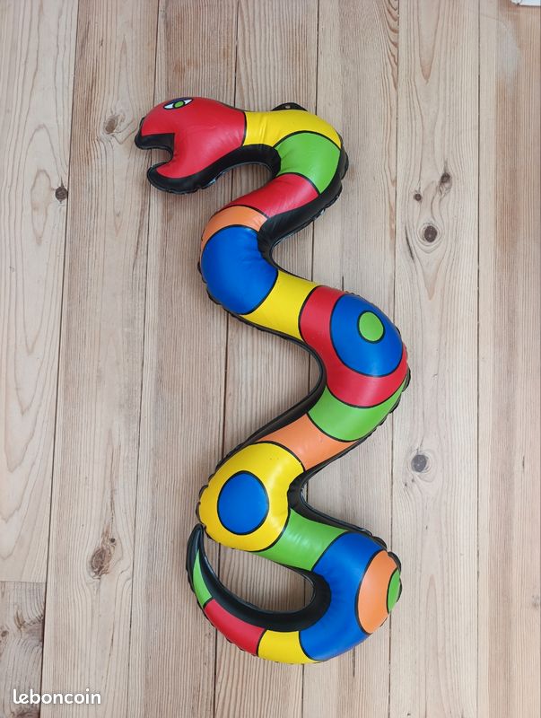 Serpent Gonflable Réaliste 120 Cm – Pour Piscine, Décoration Fête, Effrayer Animaux – PVC Résistant