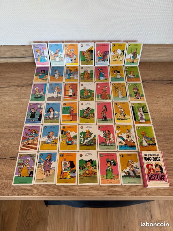 Objets de collection - Ensemble jeux des 7 familles (MARMOUSET, ECOLO, ELEPHANT BLEU, BONNE NUIT LES PETITS) + jeu de 54 cartes TARZAN DISNEY (image 6)