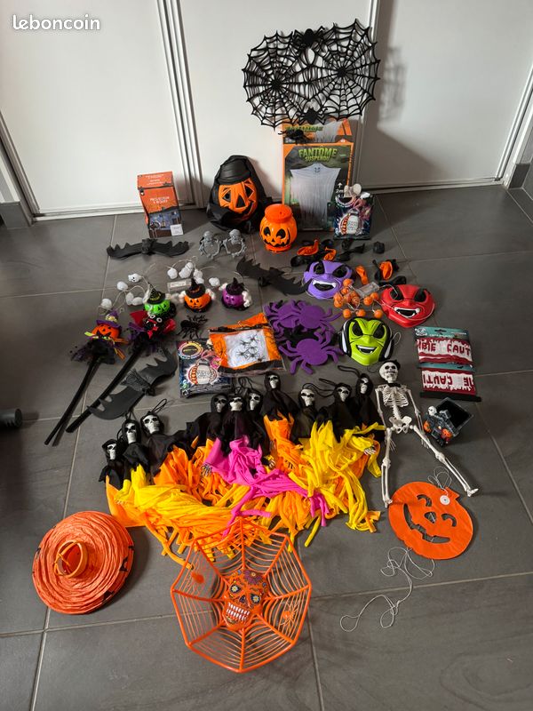 Lot De 56 Décorations De Fête D'Halloween, Éventails En