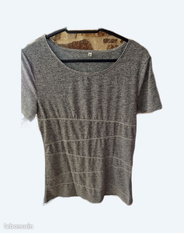 Teashirt gris long (image 1)