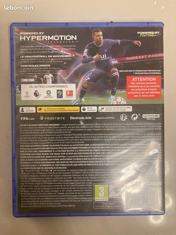 FIFA 22 PS5 Playstation 5 Très bon état (image 2)
