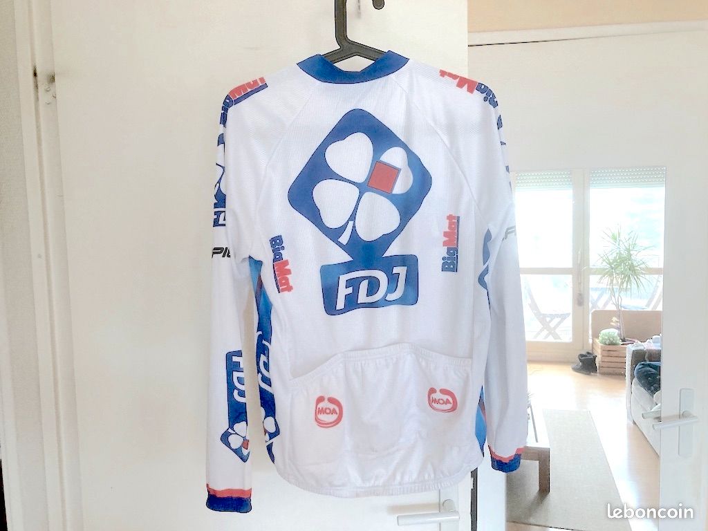 Maillot Cyclisme Vintage Descente – Manches Longues – Équipe Phonak BMC – Taille S – Homme