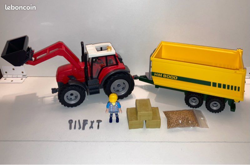 Playmobil 5121 - grand tracteur avec remorque / ferme / cirq à
