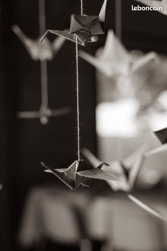 100 Colombes En Papier Origami Blanches - Décorations Mariage Rustique, Guirlandes Et Fêtes Prénuptiales