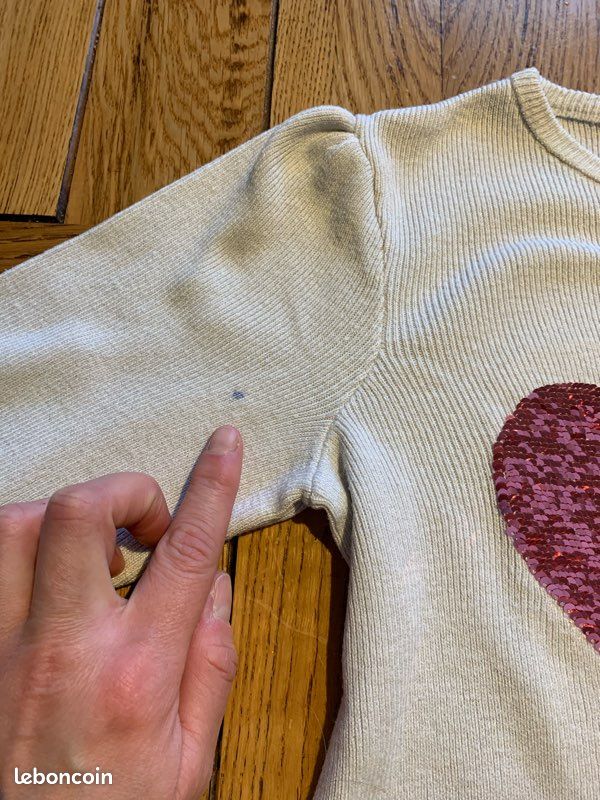 Lot de 4 gilets et 1 pull léger fille taille 8 ans (image 16)