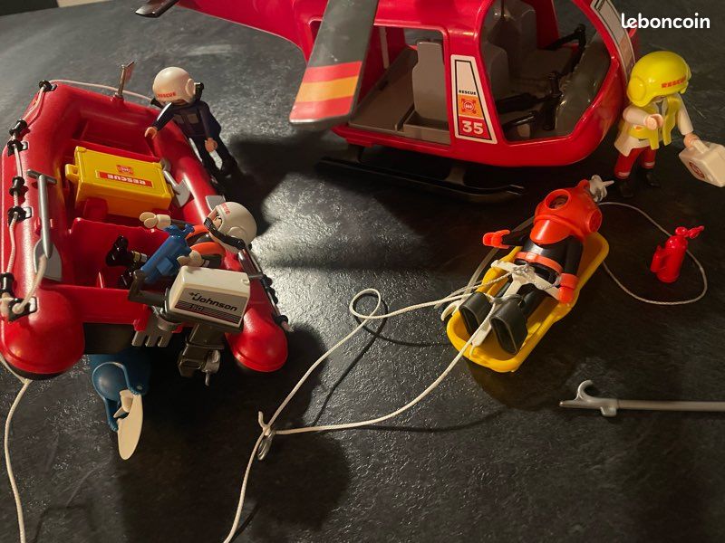 Sauveteurs Hélicoptère et bateau Playmobil 4428 (image 6)