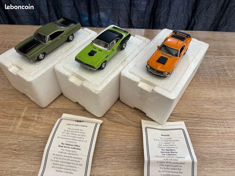 Miniature Ford Mustang Matchbox – 1/43, Orange, Métal, Collection, Occasion