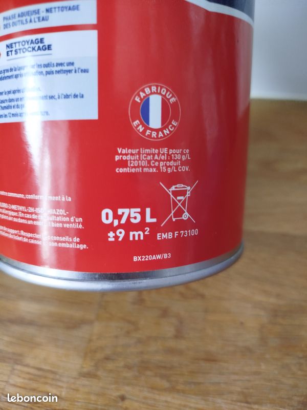 Lasure bois chêne moyen 0,75 L satin EVALUX (image 6)