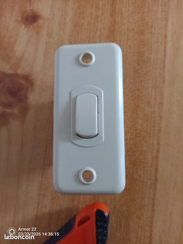 Arnould 271h10d02 interrupteur europa à bouton poussoir or - jaspe - 2a