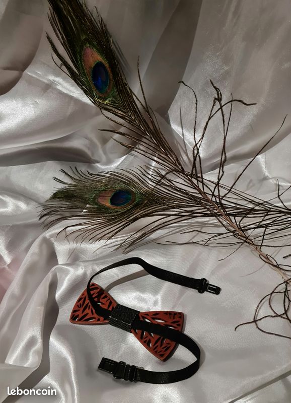 Noeud papillon en bois 🦋 neuf/ accessoire mariage (image 4)