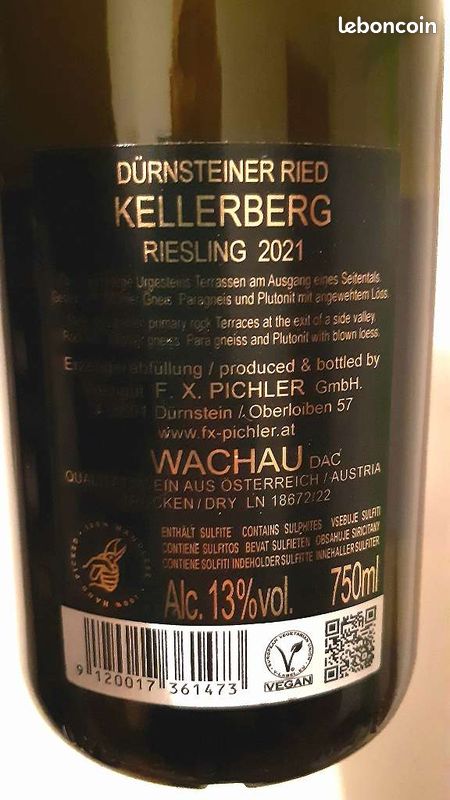 F. X. Pichler - Riesling Ried Kellerberg 2021 (0.75 litre) (image 2)