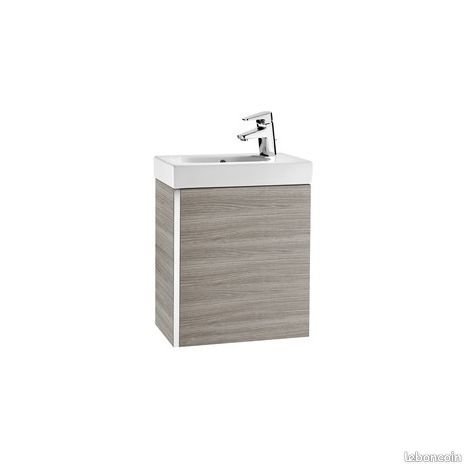 Pack Lave-mains, meuble sable avec armoire de toilette et miroir Mini Roca (image 1)
