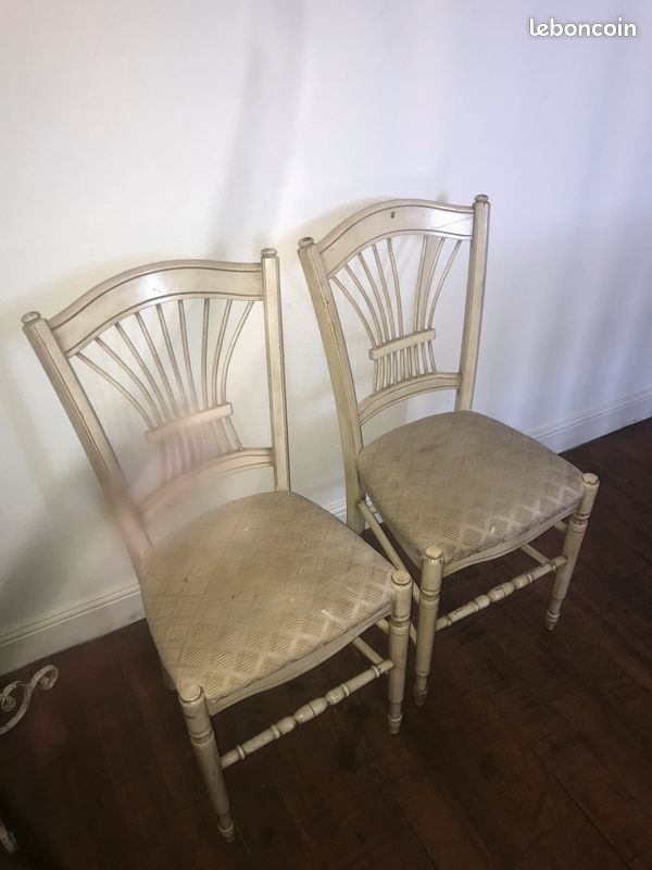 Chaises beige écru (image 2)