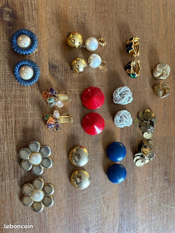 Boucles d'oreilles occasion vintage à Nantes